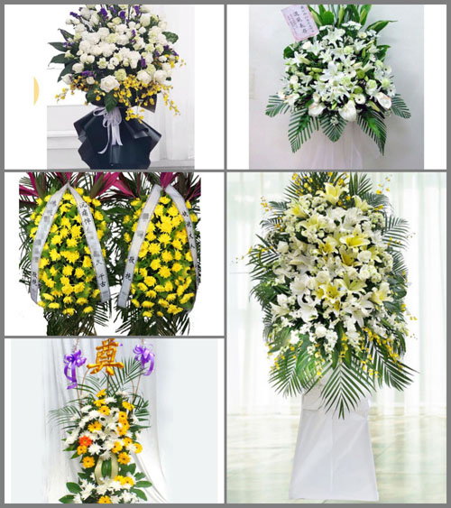 福建龙岩永定区培丰镇白事花篮预定