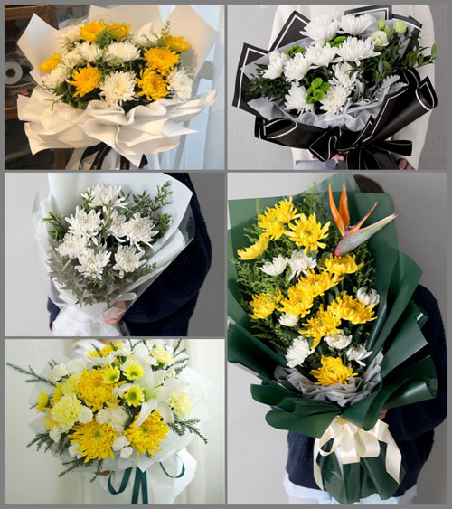 福建龙岩永定区培丰镇白事花束代送